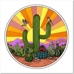 Hippie Cactus Posters and Art